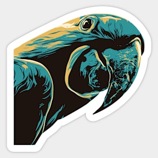 Sneaking Parrot Sticker Sticker